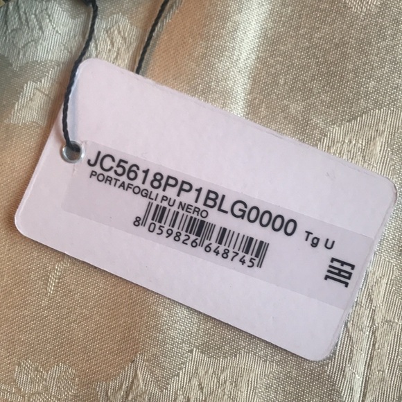 Brand New Love Moschino Black Gold Studded Zip Around Portafogli Nero Wallet - Picture 13 of 14